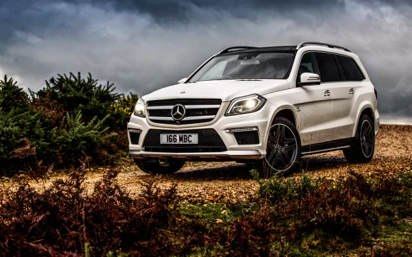 car white car SUV Mercedes-Benz vehicle Mercedes-Benz GL-Class HD Desktop Wallpaper | Background Image