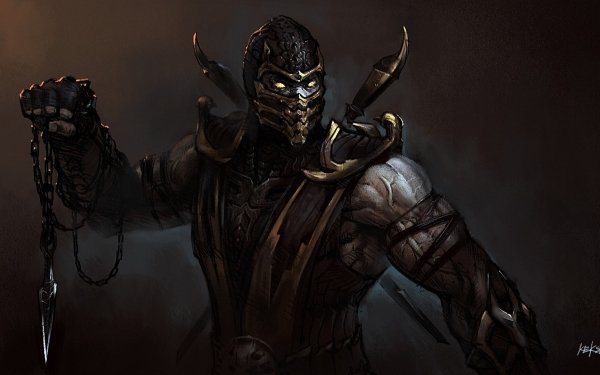 Video Game Mortal Kombat Scorpion HD Wallpaper | Background Image