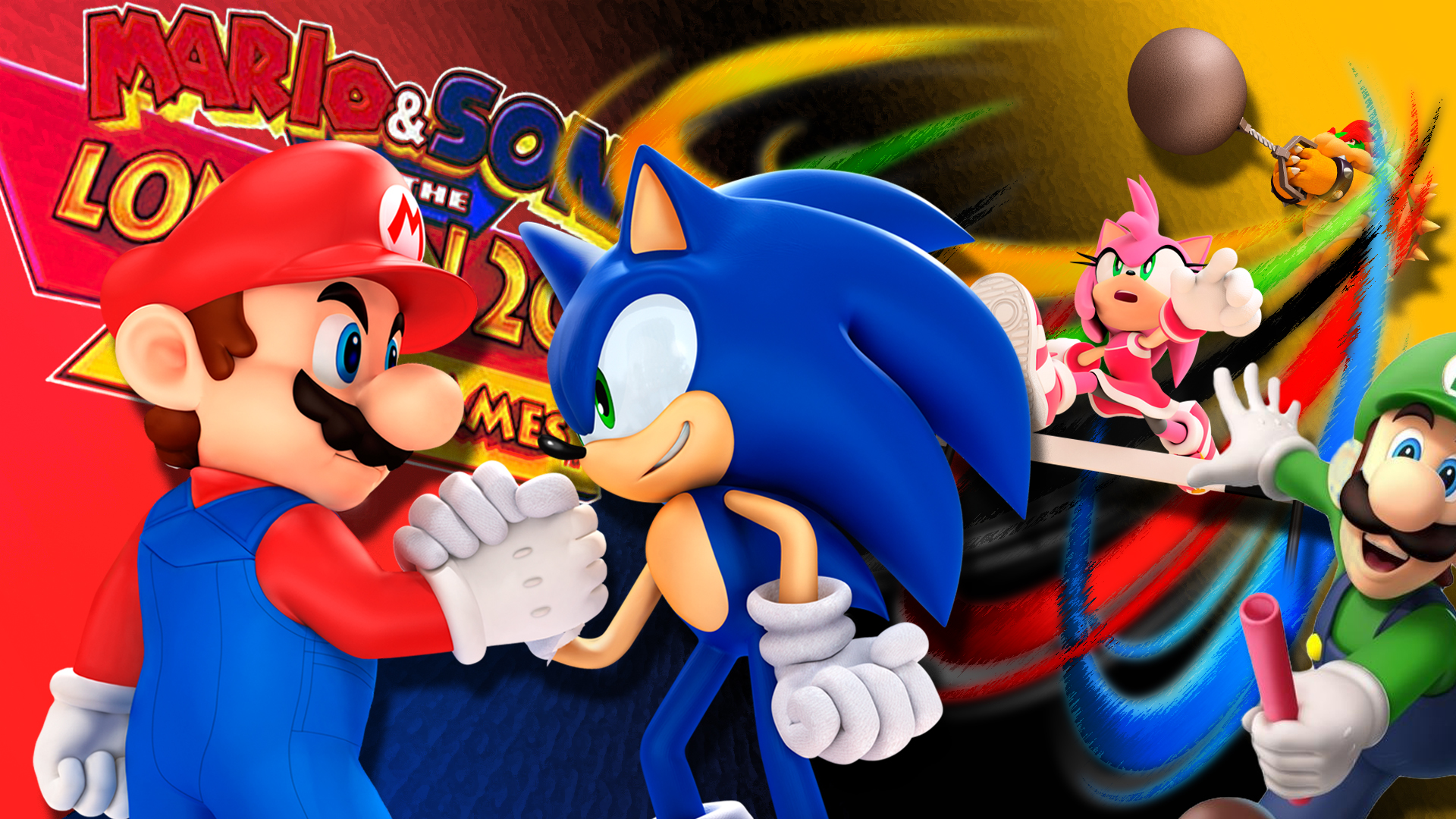 Video Game Mario & Sonic at the London 2012 Olympic Games HD Wallpaper | Background Image
