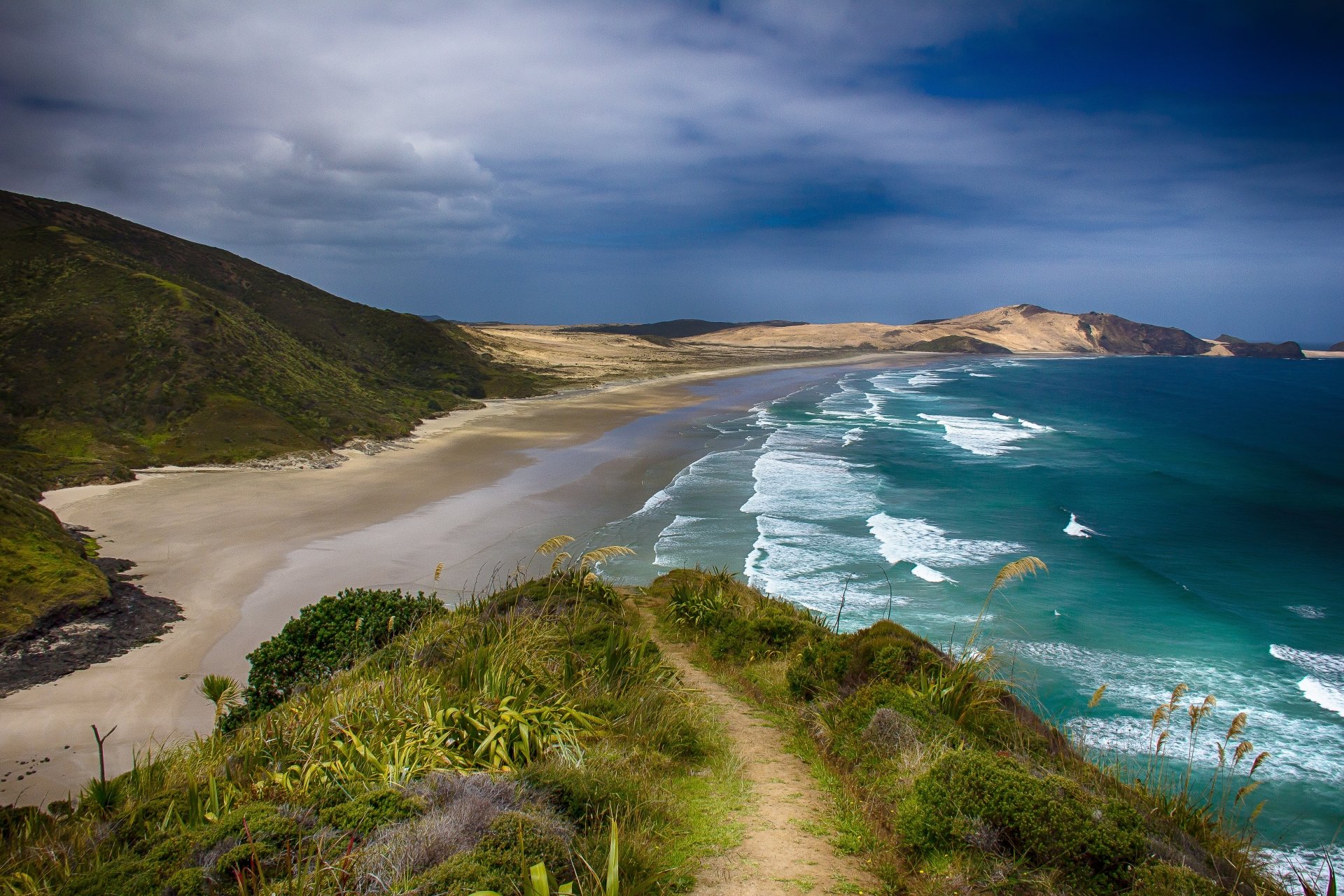 Download New Zealand Beach Nature Coastline  4k Ultra HD Wallpaper