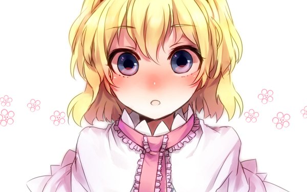 Anime Touhou Alice Margatroid Blush Blonde Short Hair Blue Eyes HD Wallpaper | Background Image