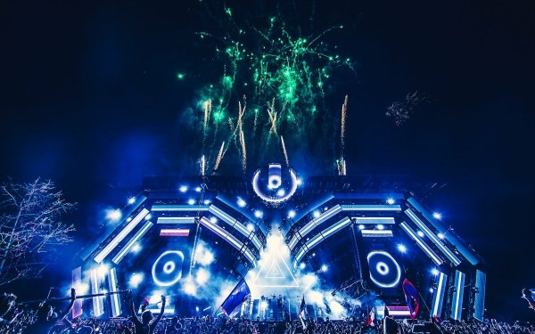 Music Hardwell DJ Concert Festival Ultra Music Festival Fireworks HD Wallpaper | Background Image