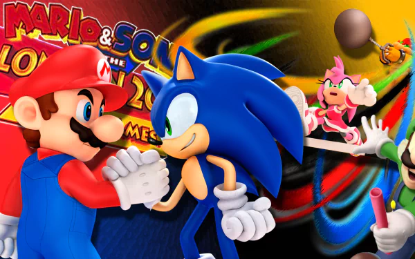 video game Mario & Sonic at the London 2012 Olympic Games HD Desktop Wallpaper | Background Image
