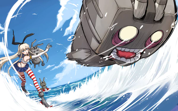 Shimakaze (Kancolle) Anime Kantai Collection HD Desktop Wallpaper | Background Image