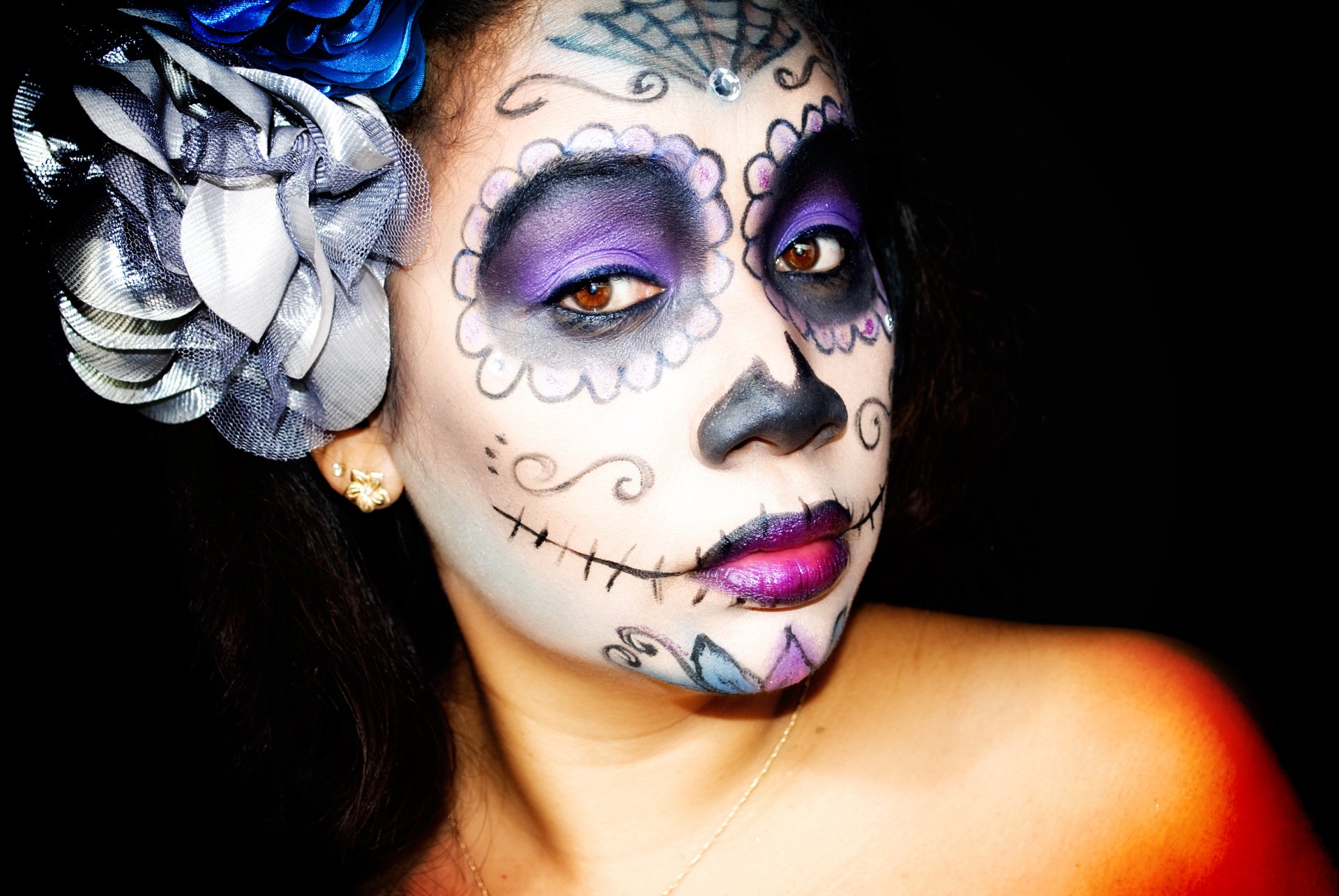 Artistic Sugar Skull 4k Ultra HD Wallpaper