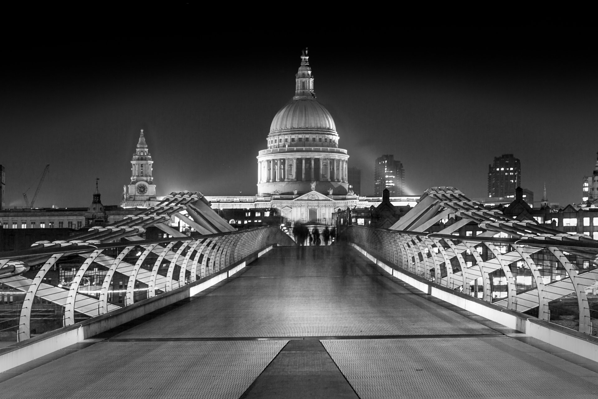 Download Dome Black & White Night Cathedral Religious St Paul's ...