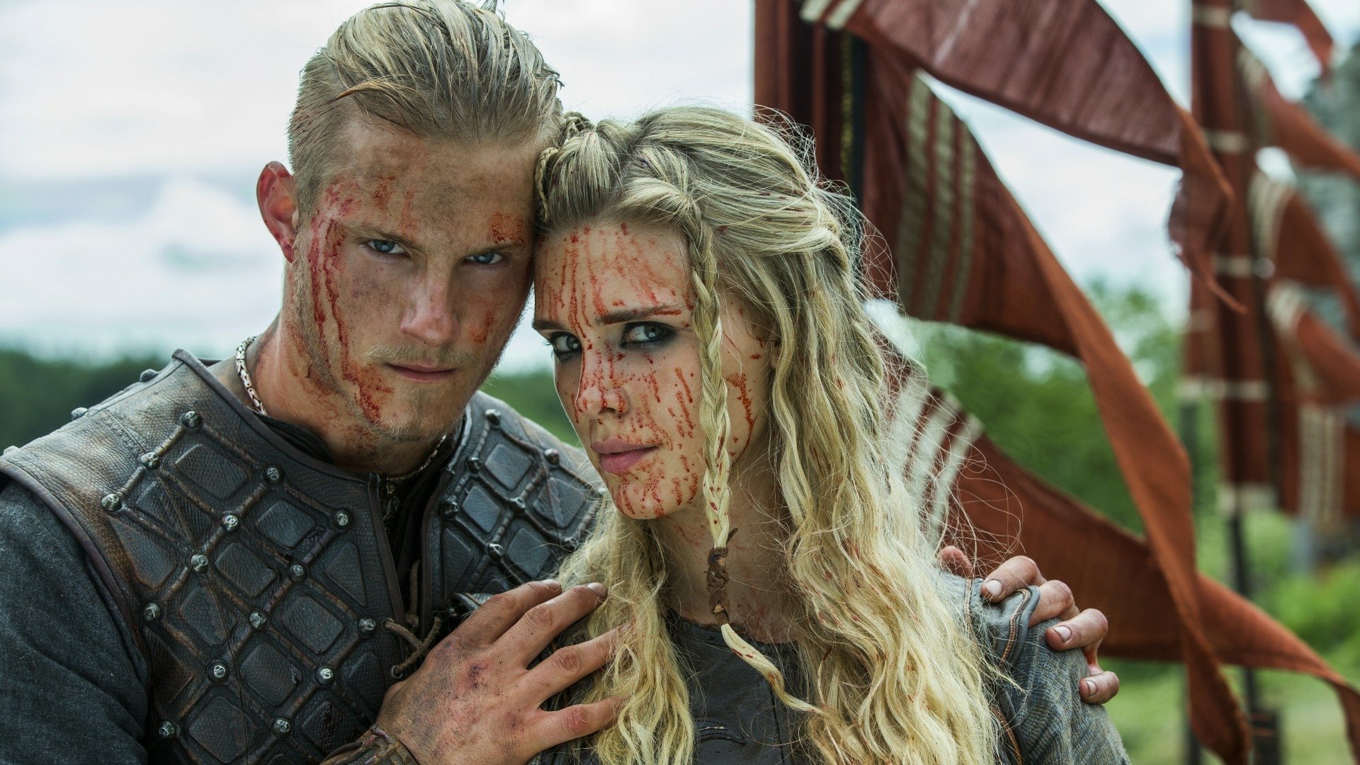 Download Gaia Weiss Bjorn Lothbrok Alexander Ludwig TV Show Vikings ...