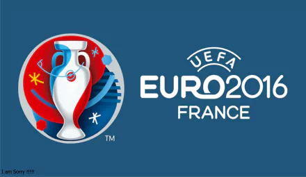 A vibrant HD desktop wallpaper featuring the UEFA Euro 2016 logo, showcasing the tournament's iconic trophy against a bold blue background. Celebrate sports in style!