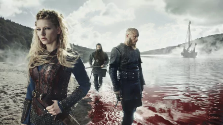 Lagertha (Vikings) Katheryn Winnick TV Show Vikings (2013) HD Desktop Wallpaper | Background Image