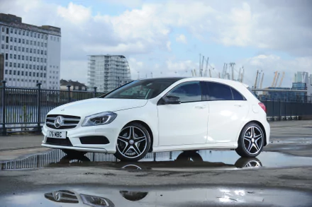 white car car compact car Mercedes-Benz vehicle Mercedes-Benz A-Class HD Desktop Wallpaper | Background Image