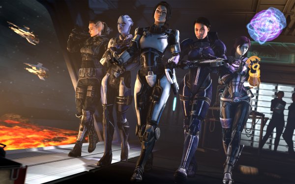Video Game Mass Effect Ashley Williams Liara T'Soni Tali'Zorah Jack Miranda Lawson Woman Warrior HD Wallpaper | Background Image