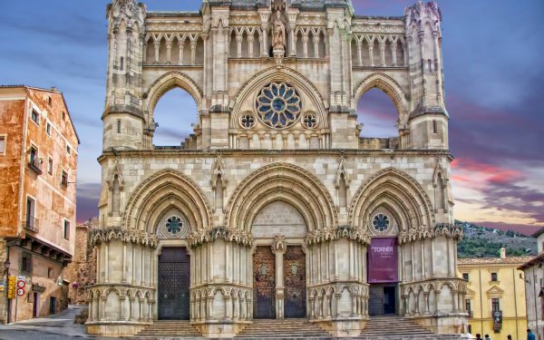 Religious Cuenca Cathedral Cathedrals Architecture Building Cathedral Church Spain HD Wallpaper | Background Image