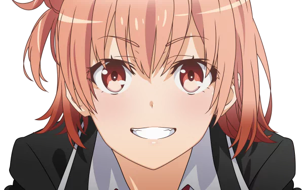 A vibrant HD wallpaper featuring Yui Yuigahama from the anime My Teen Romantic Comedy SNAFU, showcasing her cheerful expression and lively personality.