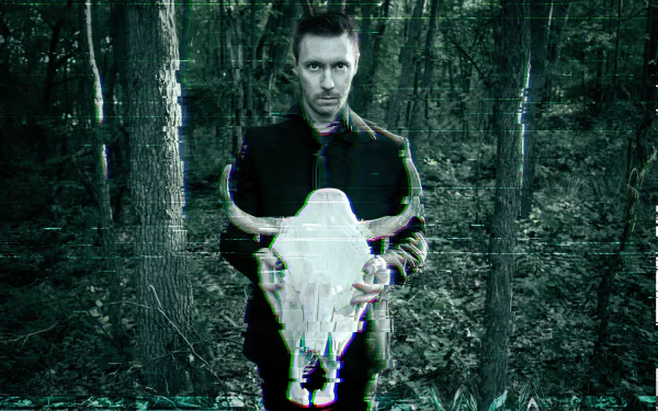 skull forest music blue stahli HD Desktop Wallpaper | Background Image