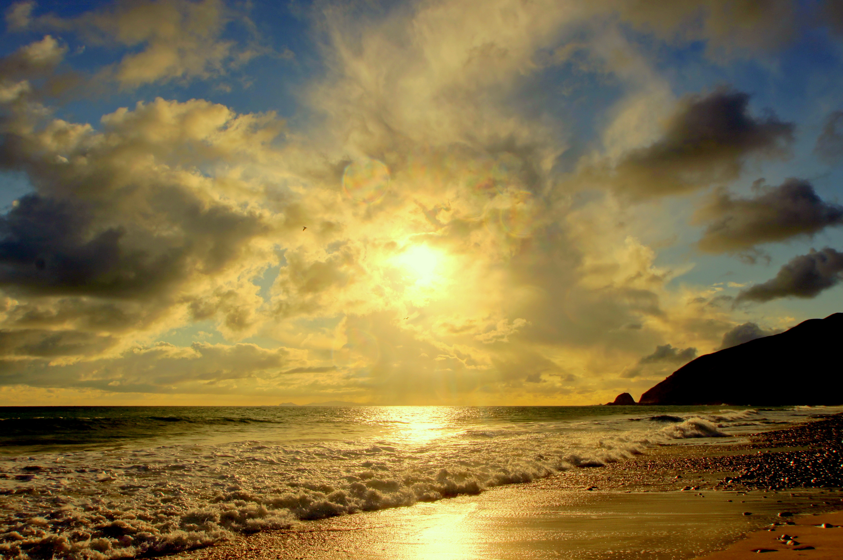 Download Horizon Ocean Sea Cloud Sunset Nature Sky HD Wallpaper