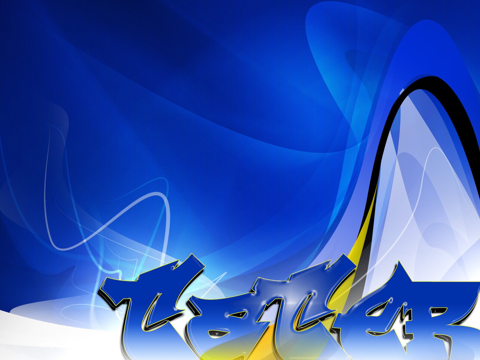 Vibrant blue background featuring artistic graffiti elements, creating a dynamic HD desktop wallpaper that's both visually striking and modern.