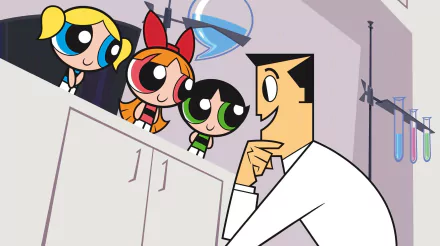 Professor Utonium Buttercup (Powerpuff Girls) Bubbles (Powerpuff Girls) Blossom (Powerpuff Girls) movie The Powerpuff Girls Movie HD Desktop Wallpaper | Background Image