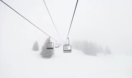 man made Ski Lift HD Desktop Wallpaper | Background Image