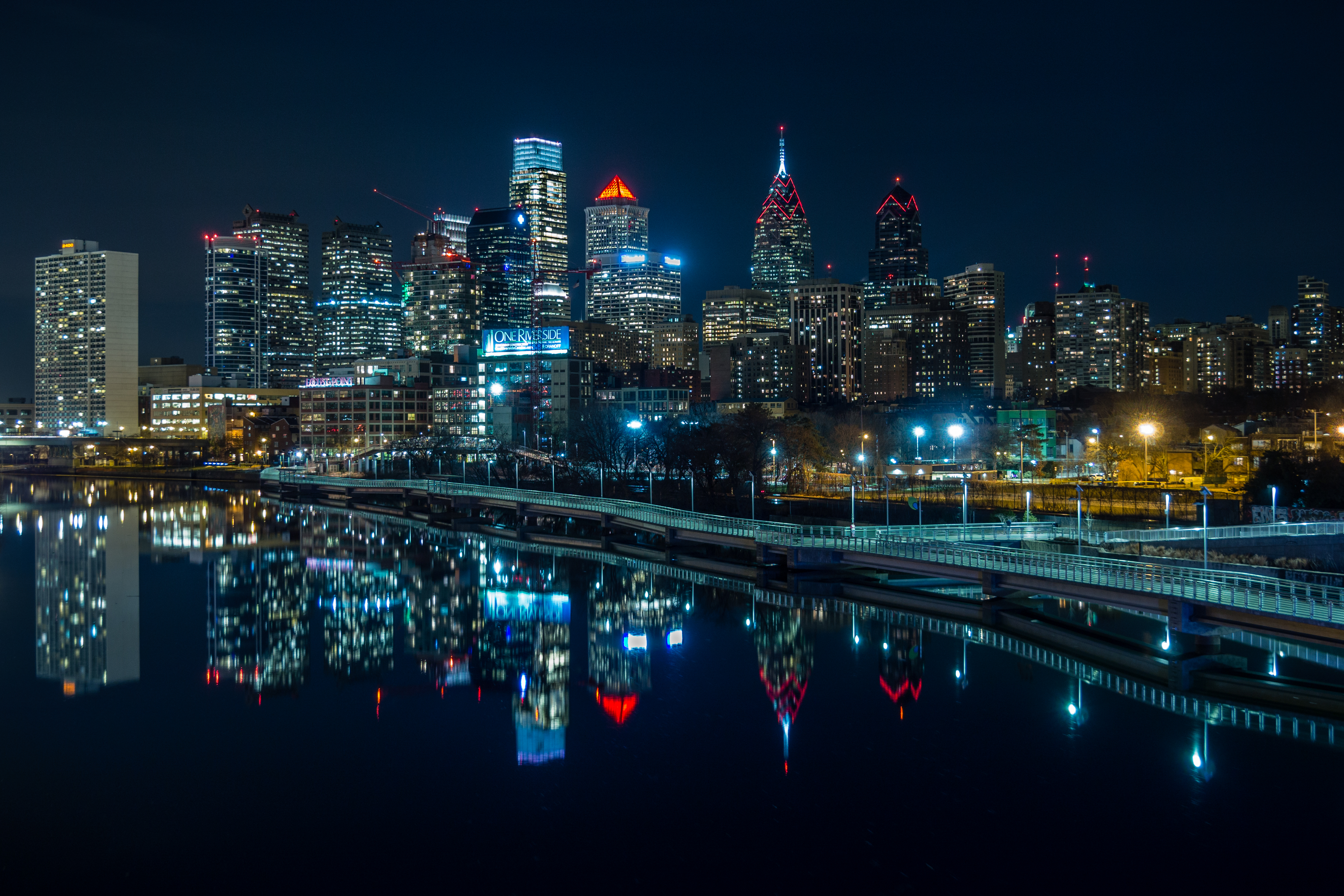 Night City Reflection by Tyler Sprague