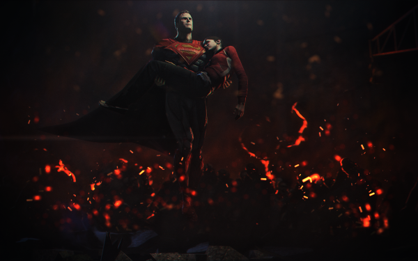 Video Game Crossover Injustice: Gods Among Us Zoey Left 4 Dead Dark Superman HD Wallpaper | Background Image