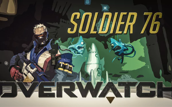 Soldier: 76 (Overwatch) video game Overwatch HD Desktop Wallpaper | Background Image