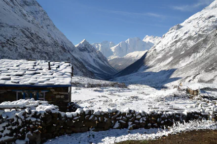  Hut in the mountains of Nepal by lanur