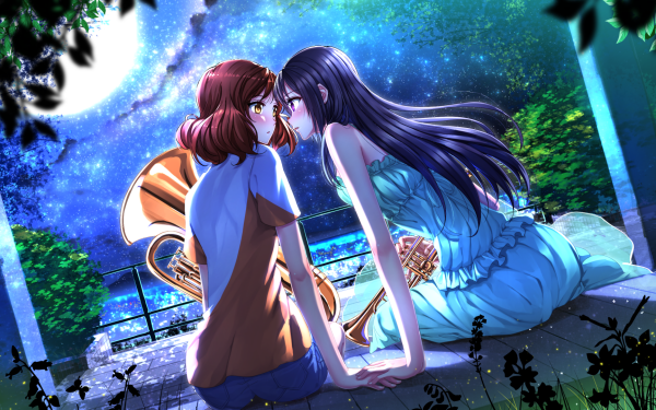 Anime Sound! Euphonium Kumiko Oumae Reina Kousaka HD Wallpaper | Background Image