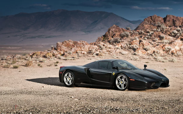 car supercar black car Ferrari vehicle Ferrari Enzo HD Desktop Wallpaper | Background Image