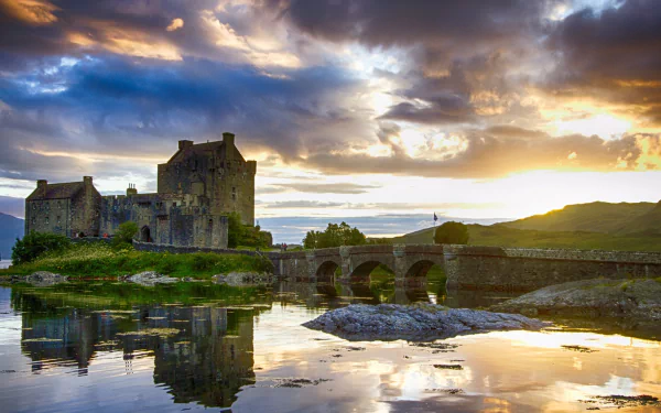 man made Eilean Donan Castle HD Desktop Wallpaper | Background Image