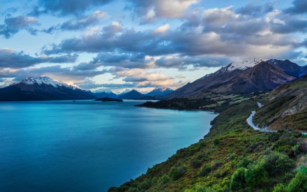 Earth Landscape New Zealand Southern Alps Mount Creighton Road South Island Lake HD Wallpaper | Background Image