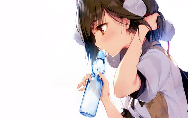 Anime Touhou Bottle Aya Shameimaru HD Wallpaper | Background Image