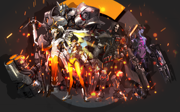 Video Game Overwatch Reinhardt Mercy Tracer Reaper Widowmaker HD Wallpaper | Background Image