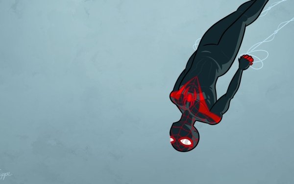 Bande-dessinées Ultimate Spider-Man Spider-Man Minimalist Miles Morales Fond d'écran HD | Image