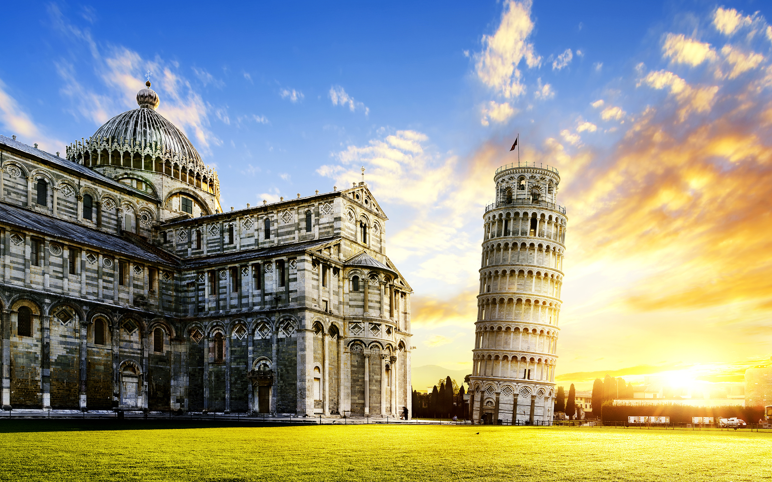 Man Made Leaning Tower Of Pisa HD Wallpaper | Background Image