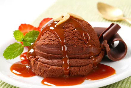 mint summer chocolate food ice cream HD Desktop Wallpaper | Background Image
