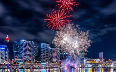  Fireworks over City