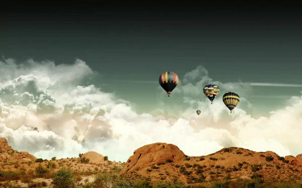 vehicle hot air balloon HD Desktop Wallpaper | Background Image
