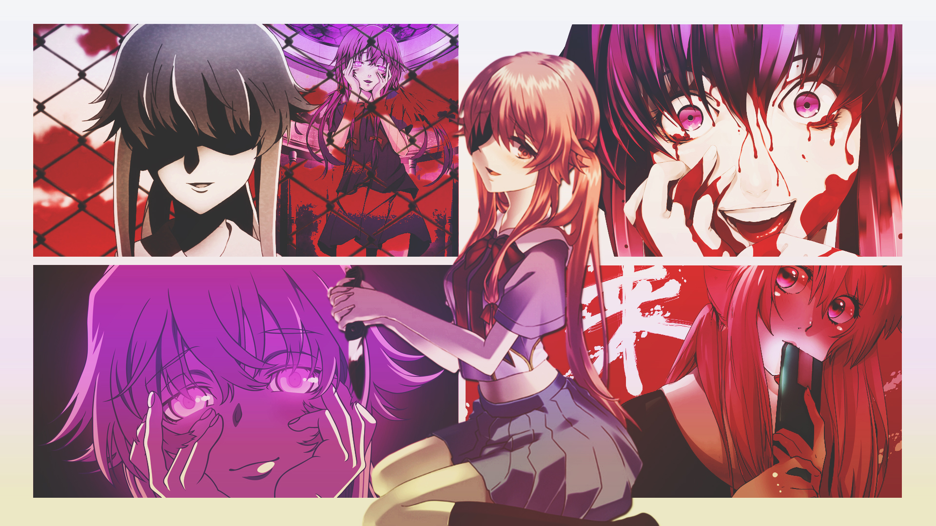 Anime Mirai Nikki HD Wallpaper by DinocoZero