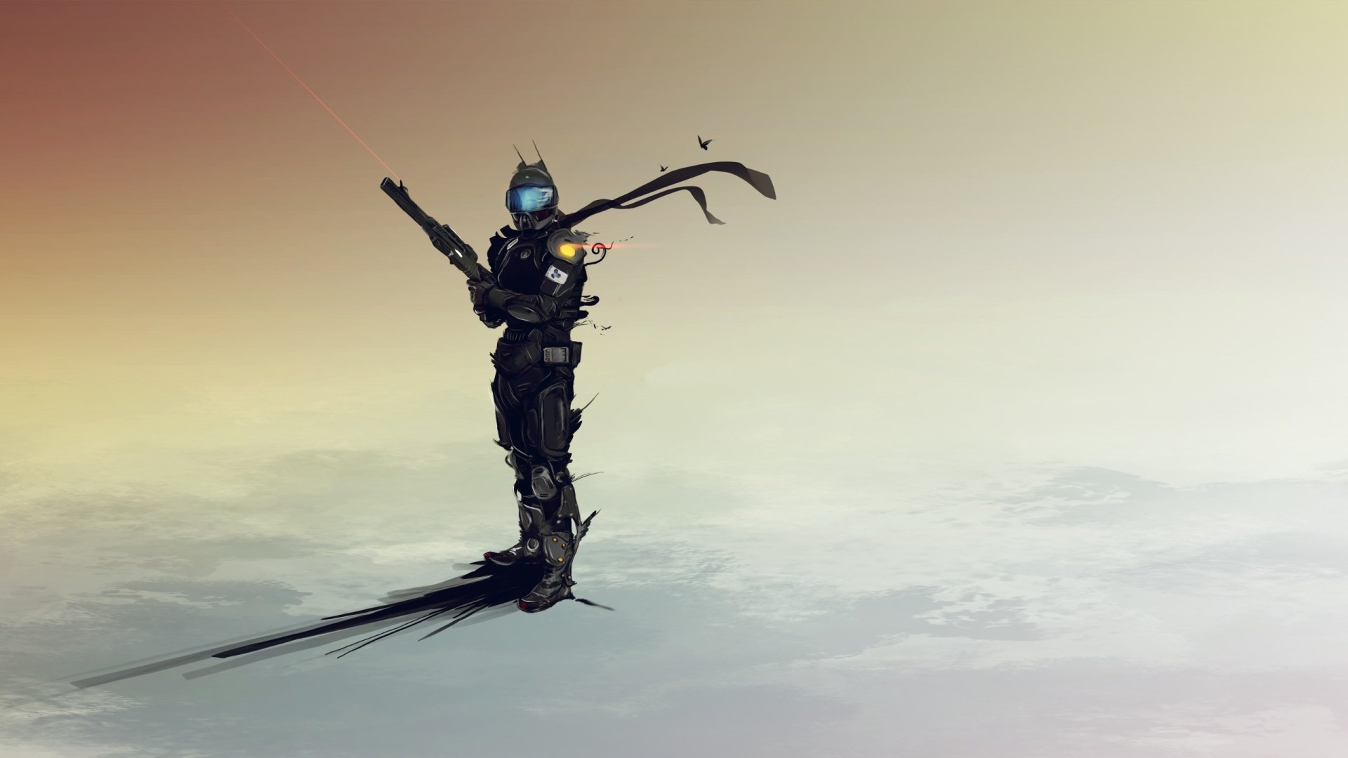 Download Sci Fi Warrior HD Wallpaper