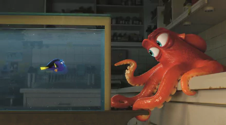 Hank (Finding Dory) Dory (Finding Nemo) movie Finding Dory HD Desktop Wallpaper | Background Image