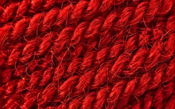 Man Made Rope Close-Up Red HD Wallpaper | Background Image