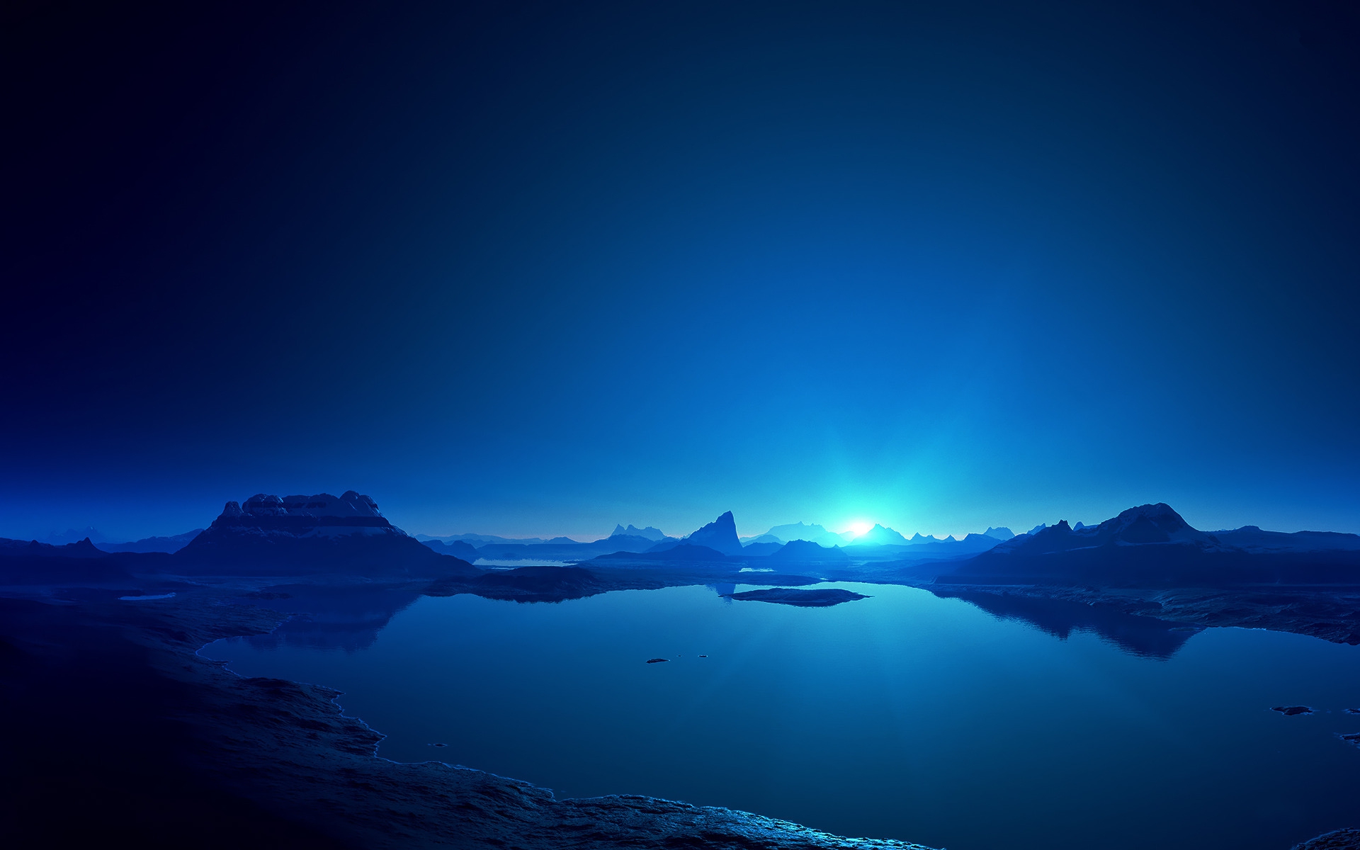 Blue Sunset Wallpapers  Wallpaper Cave