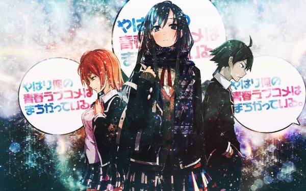 Anime My Teen Romantic Comedy SNAFU Yukino Yukinoshita Hachiman Hikigaya Yui Yuigahama HD Wallpaper | Background Image