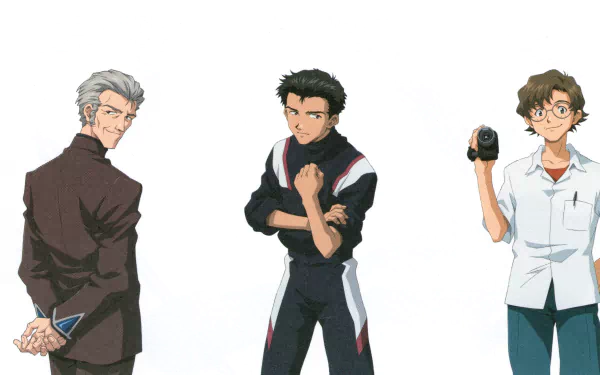 Toji Suzuhara Hikari Horaki Kōzō Fuyutsuki Kensuke Aida Anime Neon Genesis Evangelion HD Desktop Wallpaper | Background Image
