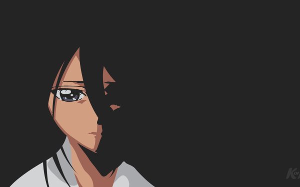 Anime Bleach Rukia Kuchiki Minimalist HD Wallpaper | Background Image