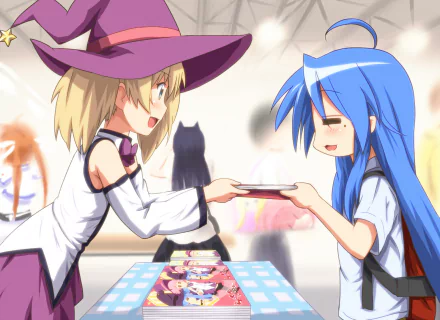 Oreimo Lucky Star YuruYuri Nanoha Takamachi Ruri Gokō Konata Izumi Kyōko Toshinō Anime crossover HD Desktop Wallpaper | Background Image