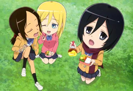 Ymir (Attack on Titan) Historia Reiss Mikasa Ackerman Anime Attack On Titan: Junior High HD Desktop Wallpaper | Background Image