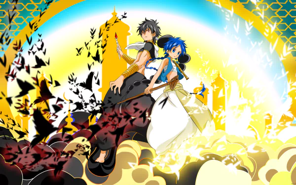 Aladdin (Magi) Judar (Magi) Anime Magi: the labyrinth of magic HD Desktop Wallpaper | Background Image