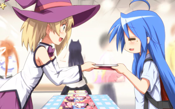 Oreimo Lucky Star YuruYuri Nanoha Takamachi Ruri Gokō Konata Izumi Kyōko Toshinō Anime crossover HD Desktop Wallpaper | Background Image