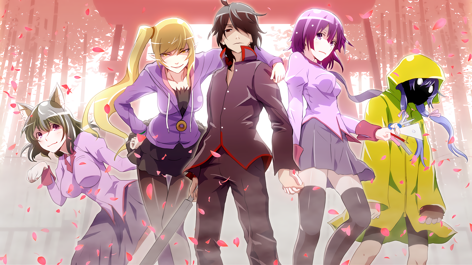 Monogatari Series Characters HD Wallpaper Monogatari Series Characters HD Wallpaper